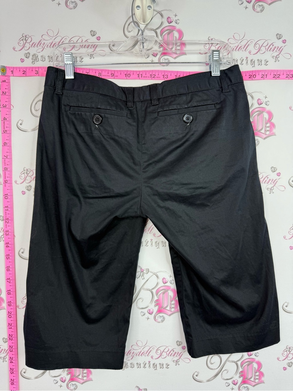GAP capri Black Women's Capris - Classic Chino Style stretch cropped crop - Picture 2 of 9